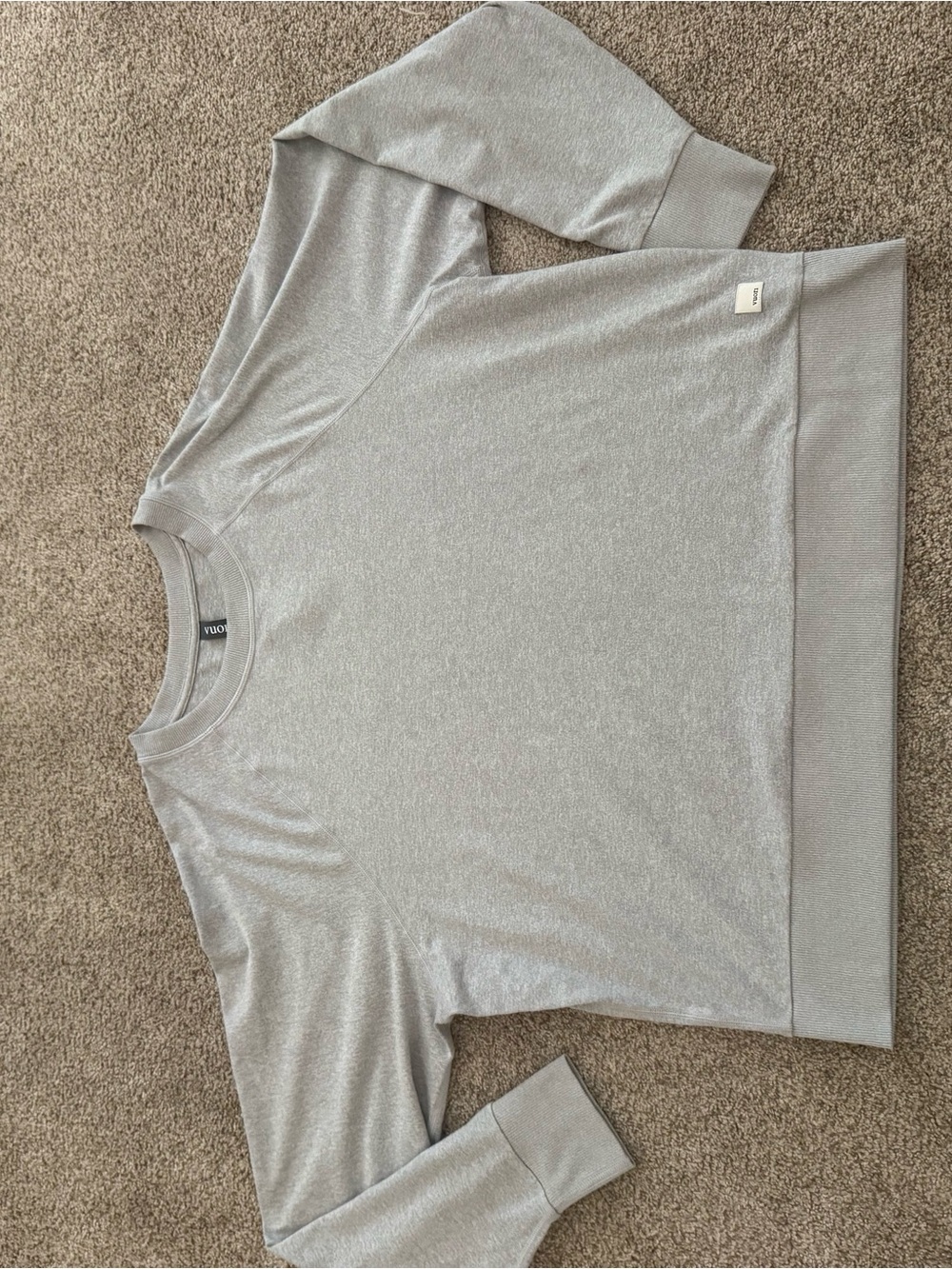 Vuori Light Gray Cozy Pullover